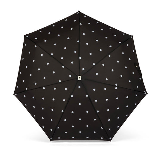 ANATOLE Black and Polka Dots Compact Umbrella Carmen