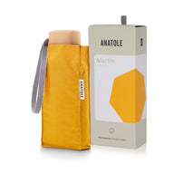 ANATOLE Mustard Yellow Folding Compact Umbrella Martin
