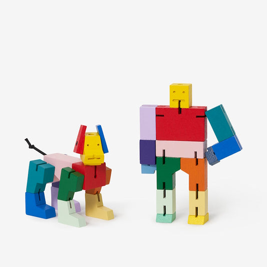 Areaware small multicoloued Cubebot