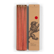 British Colour Standard Thin Taper Candles Set of 12 Guardsman Red