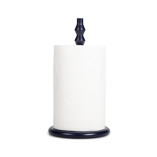 British Colour Standard Wooden Kitchen Roll Holder / Midnight Blue