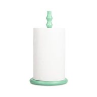 British Colour Standard Wooden Kitchen Roll Holder in Opaline Green