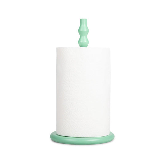 British Colour Standard Wooden Kitchen Roll Holder / Opaline Green