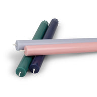 British Colour Standard Eco Dinner Candles Set of 6 Orchard Pink and Beryl Green