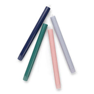 British Colour Standard Eco Dinner Candles Set of 6 Orchard Pink and Beryl Green