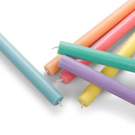 British Colour Standard Eco Dinner Candles Set of 6 Pastel Rainbow