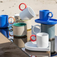 Niki Espresso cups with saucer in various colours by ByOn