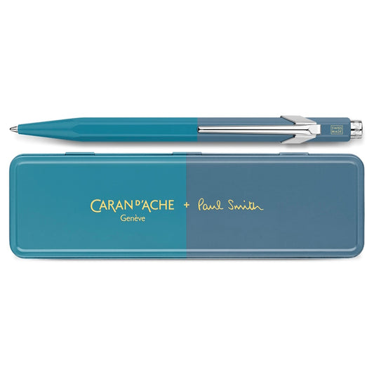 Caran D'Ache 849™ Paul Smith Edition 4 - Ballpoint Pen / Cyan Blue and Steel Blue