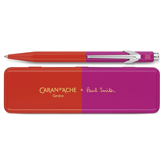 Caran D'Ache 849™ Paul Smith Edition 4 - Ballpoint Pen / Warm Red and Melrose Pink