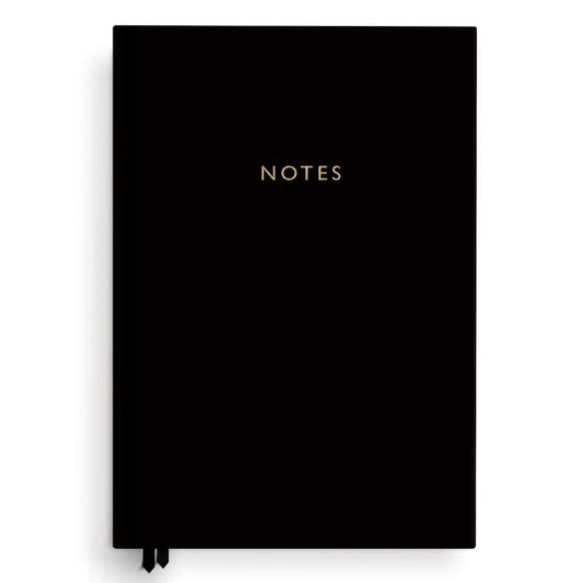 Charfleet Case Bound A5 Lined Notebook / Black