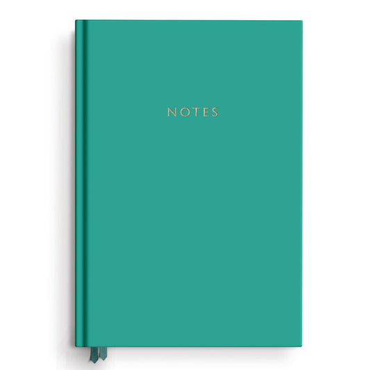 Charfleet Case Bound A5 Lined Notebook / Teal