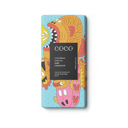 COCO Chocolatier Chocolate Bar 80g / Colombian Dark 61%