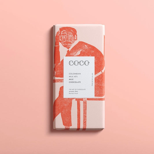 COCO Chocolatier Chocolate Bar 80g / Colombian Milk 40%