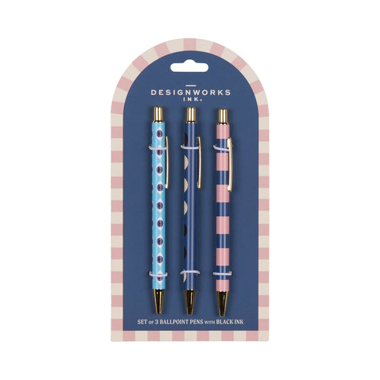 Designworks Ink A Dopo Set of 3 Pens / Eye Moon Stripe