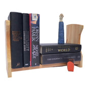 Desktop Wooden Book Shelf handcrafted from cherry and cedar wood by Michael Ibsen