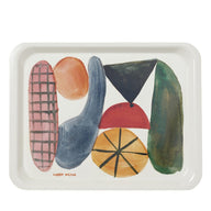 Colourful Tutti Tray with illustrations of fruit 34x43cm by Donna Wilson