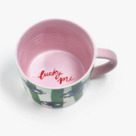 Eleanor Bowmer Eye Mug in Blue, Green and Pink