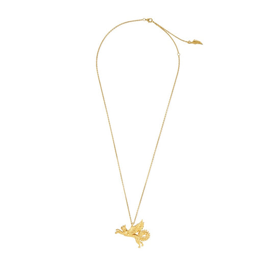 Emma J Shipley Lynx Pendant Necklace / Yellow Gold