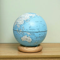 Ginko Atlas Globe Lamp with a White Ash Base