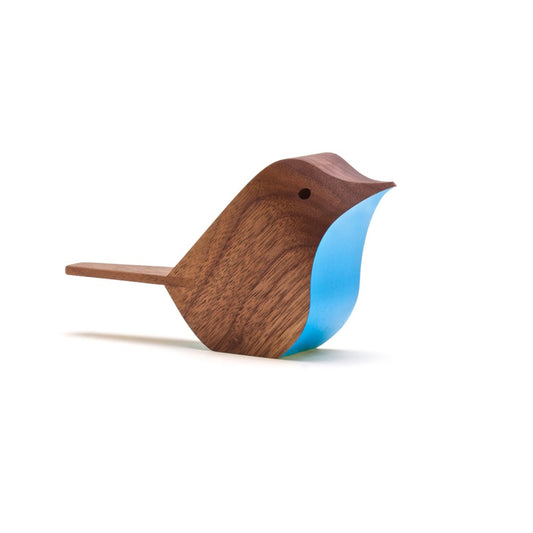 Jacob Pugh Wooden Bird Walnut / Blue