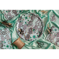 Caspian Placemats, Coasters and Tray in Teal by Emma J Shipley for Jamida of Sweden