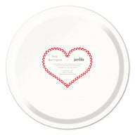 Mrs & Mrs Round Tray - Red Small D31cm by Asta Barrington for Jamida of Sweden