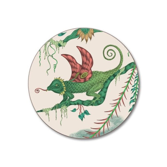 Quetzal Coaster Set of 4 - Ivory D10cm by Emma J Shipley for Jamida of Sweden