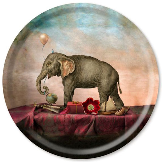 Jamida of Sweden A Fine Romance Round Large Tray Diameter 46cm by Maggie Taylor