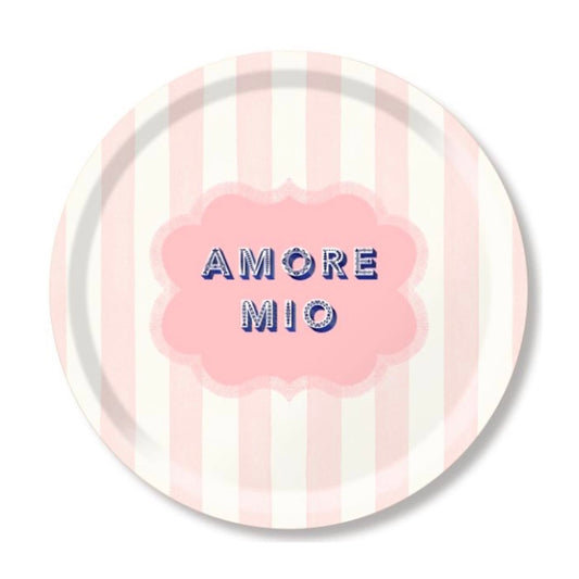 Jamida of Sweden AMORE MIO Round Tray - Diameter 31cm by Asta Barrington