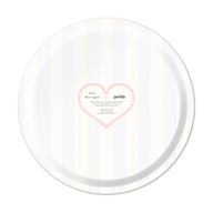 Jamida of Sweden AMORE MIO Round Tray Diameter 31cm by Asta Barrington