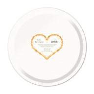 Jamida of Sweden CHAMPAGNE Round Tray Orange Diameter 31cm by Asta Barrington
