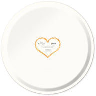Jamida of Sweden CHAMPAGNE Large Round Tray Orange Diameter 46cm by Asta Barrington