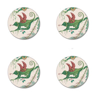 Quetzal Animal Coaster in Ivory Diameter 10cm by Emma J Shipley for Jamida of Sweden