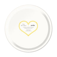 Jamida of Sweden FIKA Yellow Round Tray Diameter 31cm by Asta Barrington