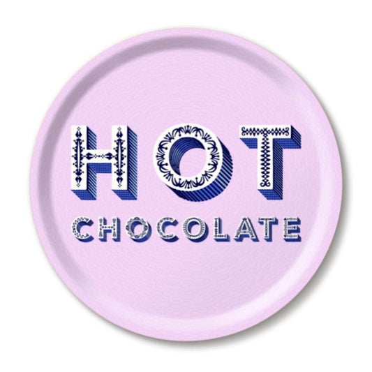 Jamida of Sweden HOT CHOCOLATE Lilac Round Tray - Diameter 31cm by Asta Barrington