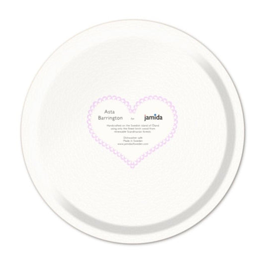 Jamida of Sweden HOT CHOCOLATE Lilac Round Tray - Diameter 31cm by Asta Barrington