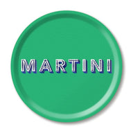 Jamida of Sweden Martini Round Tray Green Diameter 31cm by Asta Barrington