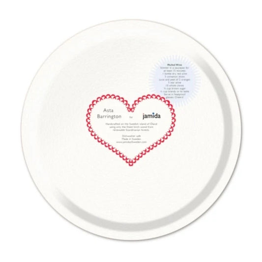 Jamida of Sweden MULLED WINE Round Tray - Diameter 31cm by Asta Barrington