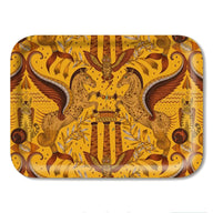 Jamida of Sweden Odyssey Rectangle Tray Gold Large 43x33cm by Emma J Shipley