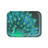 Jamida of Sweden Peacock Rectangle Tray Teal 27x20 cm by Asta Barrington