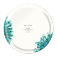 Jamida of Sweden Peacock Round Tray Teal Medium D31cm by Asta Barrington
