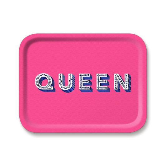 Jamida of Sweden QUEEN Rectangle Tray - Bright Pink 36x28cm by Asta Barrington