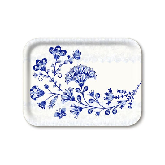 Jamida of Sweden Rectangle Tray / Folk Flower - 27x20cm by Asta Barrington