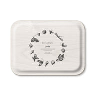 Jamida of Sweden Zambezi Teal Rectangle Tray 27x20cm by Emma J Shipley