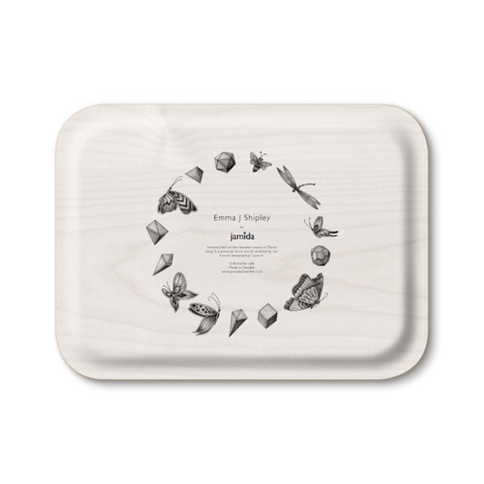 Jamida of Sweden Zambezi Teal Rectangle Tray 27x20cm by Emma J Shipley