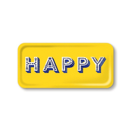 Jamida of Sweden Small Rectangle Tray / HAPPY Yellow - 32x15cm by Asta Barrington