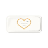 Jamida of Sweden Prosecco Small Rectangle Tray Satsuma Orange 32x15cm by Asta Barrington