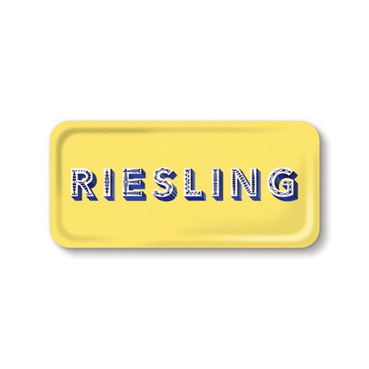 Jamida of Sweden Small Rectangle Tray RIESLING Yellow 32x15cm by Asta Barrington
