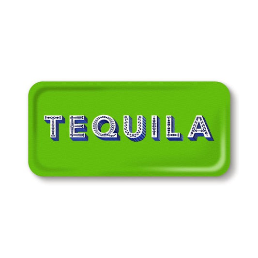 Jamida of Sweden Small Rectangle Tray TEQUILA Green 32x15cm by Asta Barrington