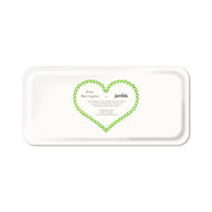 Jamida of Sweden Small Rectangle Tray TEQUILA Green 32x15cm by Asta Barrington